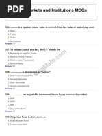 Financial Markets and Institutions Solved MCQs (Set-14)