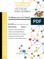 Tarea de QUÍMICA INORGANICA