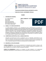 Sílabo Medio Ambiente y Desarrollo Sostenible 2022-I