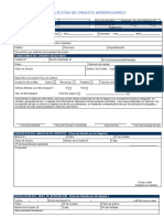 Solicitud de Credito Agropecuario