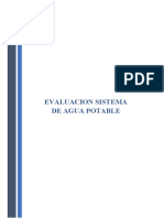 Informe Evaluación Sistema de Agua Potable