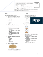 G4 Science Quiz Unit 3