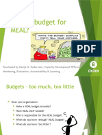 How - To - Budget - MEAL OXFAM 2014