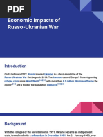 Economic Impacts of Russo Ukrainian War On India