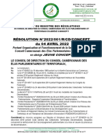 Résoution Organisation Et Fonctionnement Du JEUNE CONCEPT