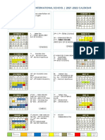 PTS 2021-2022 School Calendar