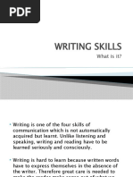 Lect. 4, Writing Skills