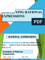 G8 Math Q1 - Week 3 - Simplifying Rational Expression