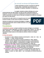 Toma de Citología Cervical Con Técnica de Papanicolaou