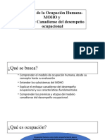 Modelo de La Ocupación Humana-MOHO y Modelo Canadiense