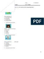 Soal Sumatif PAS Bahasa Inggris Kelas IV Semester 1