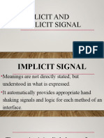 Implicit and Explicit Signal