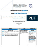 Planejamento Anual Matemática 7º Ano