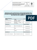 APD 1.3 Protocolo de Las Practicas Clinicas Relevantes para Prevenir Infecciones Asocidadas A HD