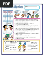 Possessive Adjectives