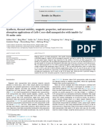 Synthesis, Thermal Stability, Magnetic Properties, and Microwave