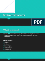 Sentence Structures