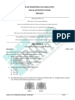 ICSE Mock Test 3 - Physics