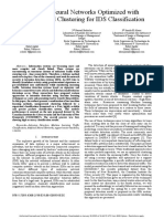 Artificial Neural Networks Optimized With Unsupervised Clustering For IDS Classification