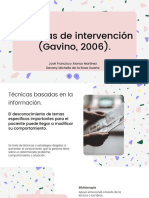 Técnicas de Intervención