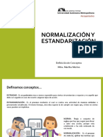 1 Normalización y Estandarización Conceptos