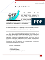 GESTION DE LAS ORGANIZACIONES U.5 Planeamiento