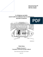 Le Téléphone Portable, Nouvel Outil de Médiation Culturelle Dans Les Institutions Muséales Françaises