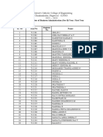 Section B Name List