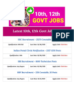 Latest 10th, 12th Govt Jobs 2021