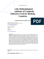 Munda, Nardo - 2003 - On The Methodological Foundations of Composite Indicators Used For Ranking Countries