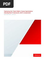 Oracle EBS Succession Planning Deploying Talent Matrix ADF Component