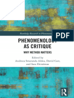 (Routledge Research in Phenomenology) Andreea Smaranda Aldea (Editor), David Carr (Editor), Sara Heinmaa (Editor) - Phenomenology As Critique - Why Method Matters-Routledge (2022)