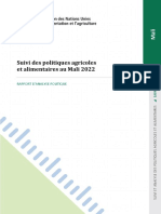 Suivi Des Politiques Agricole Et Alimentaire Au Mali 2022