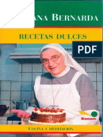 Cocina y Meditación - Recetas Dulces de La Hermana Bernarda - María Bernarda Seitz