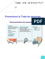 S16-IV BIM - TUT 4°B - Prevención de La Trata de Personas