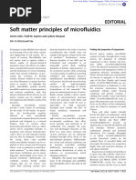 Soft Matter Principles of Microfluidics