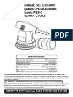 Manual de Usuario Pulidora RYOBI