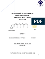 MICROBIOLOGÌA DE LOS ALIMENTOS Dis Exp Practica 3