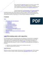 Protein Sequencing Is A Technique To Determine The Amino Acid Sequence of A Protein