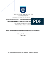 II Plano Municipal de Políticas Públicas e Direitos Humanos LGBT Floripa - DeCRETO #20.522 de 24 de JULHO de 2019