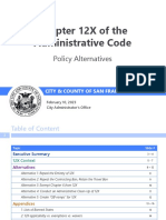 Chapter 12X Policy Alternatives Memo