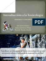 Induccion e Historia de La Toxicologia