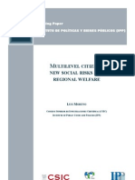 Ultilevel Citizens New Social Risks and Regional Welfare: Working Paper Instituto de Políticas Y Bienes Públicos (Ipp)