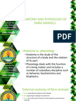 Module 2a - Introduction To Anatomy and Physiology of Farm Animals