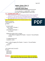 Computer Science (Part - I) Practical File Answer Sheet