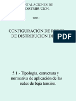 Tema 5 Distribución 22-23 Con 7 Bloques Configuración de Redes de Distribución de BT