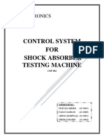 Mechatronics CEP 2 Designing Control System For Suspension System