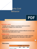 Activity Cost Behavior