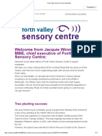 Forth Valley Sensory Centre Newsletter