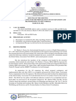 MINUTES OF THE MEETING - Consultative Meeting For The Preparation of F2F Expansion and Transitioning To New Normal - FACULTY